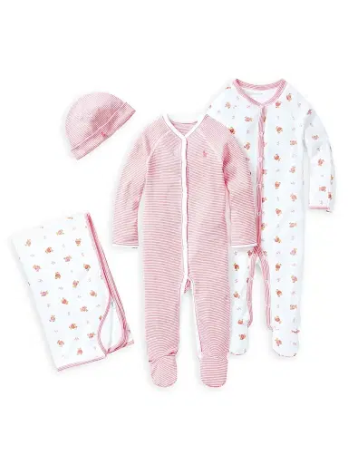 Polo Ralph Lauren Baby's Striped Beanie - Paisley Pink | Thumbnail 2 Polo Ralph Lauren Baby's Striped Beanie - Paisley Pink | Thumbnail 2