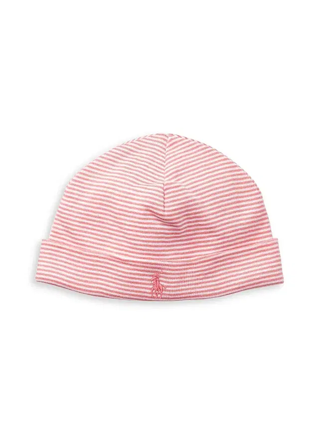 Polo Ralph Lauren Baby's Striped Beanie - Paisley Pink