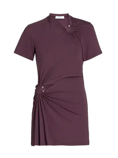 Rabanne Women's Ring-Accented Gathered Minidress | Thumbnail 1