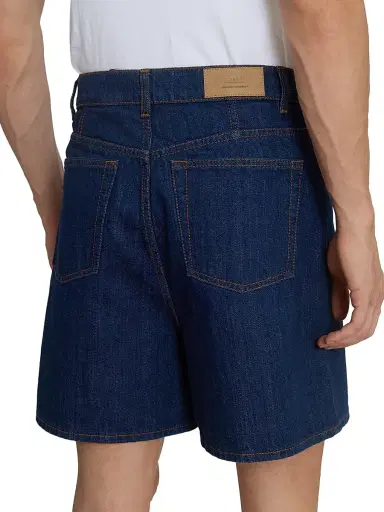AMI PARIS Men's Heritage Denim Shorts | Thumbnail 6