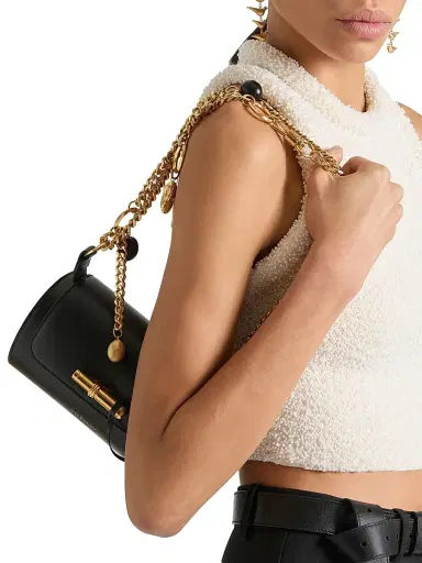 Givenchy Women's Pout Small Shoulder Bag in Leather with Lucky Charms Chain | Thumbnail 2 Givenchy Women's Pout Small Shoulder Bag in Leather with Lucky Charms Chain | Thumbnail 2