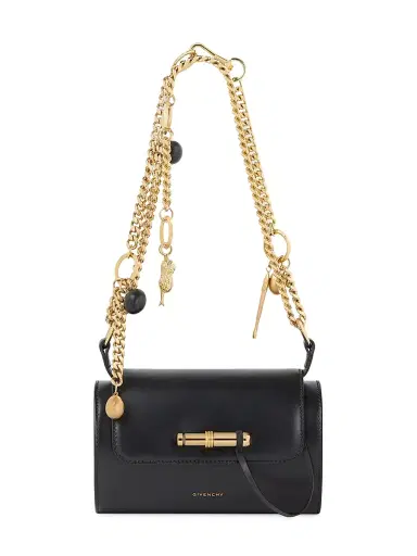 Givenchy Women's Pout Small Shoulder Bag in Leather with Lucky Charms Chain | Thumbnail 1 Givenchy Women's Pout Small Shoulder Bag in Leather with Lucky Charms Chain | Thumbnail 1