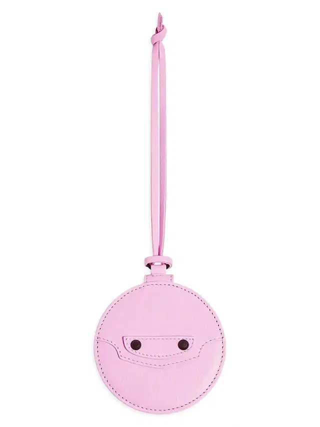 Balenciaga Women's Le City Round Mirror Charm - Bubbly Pink