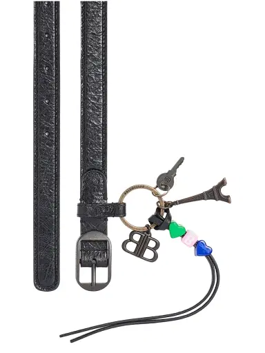 Balenciaga Women's Le City Belt with Charms - Black - Size 28 | Thumbnail 2