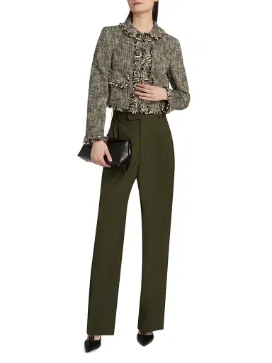 MAISON COMMON Women's Cotton-Blend Tweed Crop Jacket | Thumbnail 2 MAISON COMMON Women's Cotton-Blend Tweed Crop Jacket | Thumbnail 2