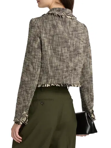 MAISON COMMON Women's Cotton-Blend Tweed Crop Jacket | Thumbnail 5 MAISON COMMON Women's Cotton-Blend Tweed Crop Jacket | Thumbnail 5