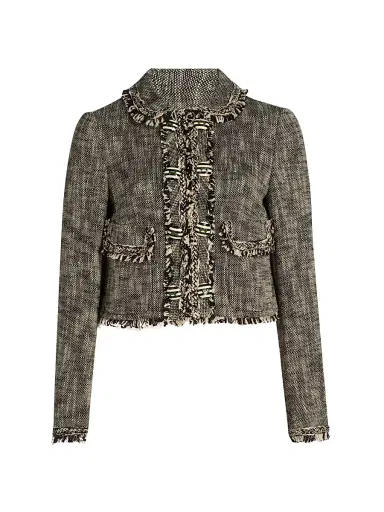 MAISON COMMON Women's Cotton-Blend Tweed Crop Jacket | Thumbnail 1 MAISON COMMON Women's Cotton-Blend Tweed Crop Jacket | Thumbnail 1