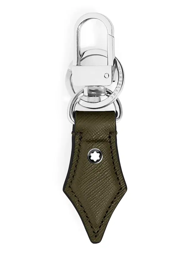 Men's Sartorial Leather Nib Key Holder - Green