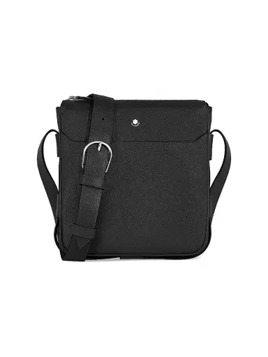 Montblanc Men's Sartorial Leather Crossbody Bag - Black | Thumbnail 1