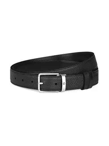 Montblanc Men's Everyday Reversible Leather Belt - Black | Thumbnail 1 Montblanc Men's Everyday Reversible Leather Belt - Black | Thumbnail 1