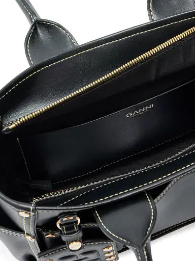 Ganni Women's Posy Small Croc-Embossed Shoulder Bag | Thumbnail 2 Ganni Women's Posy Small Croc-Embossed Shoulder Bag | Thumbnail 2