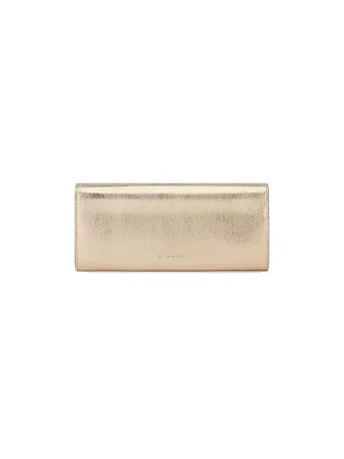 BVLGARI Women's Tubogas Leather Clutch - Light Gold | Thumbnail 4 BVLGARI Women's Tubogas Leather Clutch - Light Gold | Thumbnail 4