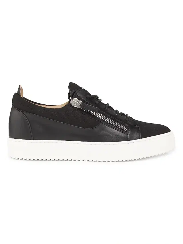 Men's May London Leather Low-Top Sneakers - Nero