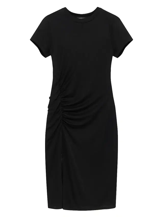 ANINE BING Women's Vida Ruched Midi-Dress - Black