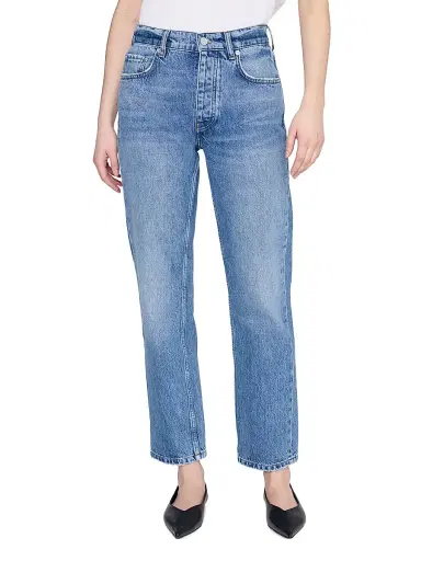 Anine Bing Women's Kate Straight-Fit Jeans - Washed Blue - Size 32 | Thumbnail 3 Anine Bing Women's Kate Straight-Fit Jeans - Washed Blue - Size 32 | Thumbnail 3
