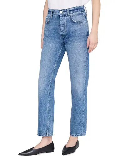 Anine Bing Women's Kate Straight-Fit Jeans - Washed Blue - Size 32 | Thumbnail 4 Anine Bing Women's Kate Straight-Fit Jeans - Washed Blue - Size 32 | Thumbnail 4