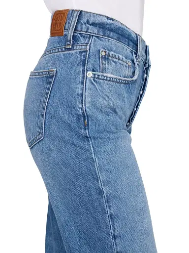 Anine Bing Women's Kate Straight-Fit Jeans - Washed Blue - Size 32 | Thumbnail 6 Anine Bing Women's Kate Straight-Fit Jeans - Washed Blue - Size 32 | Thumbnail 6