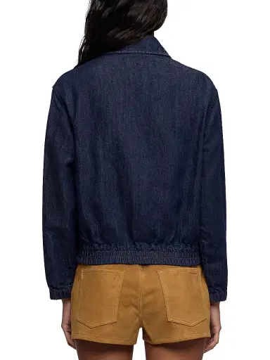 7 For All Mankind Women's Denim Bomber Jacket - Blossom - Size Small | Thumbnail 5 7 For All Mankind Women's Denim Bomber Jacket - Blossom - Size Small | Thumbnail 5