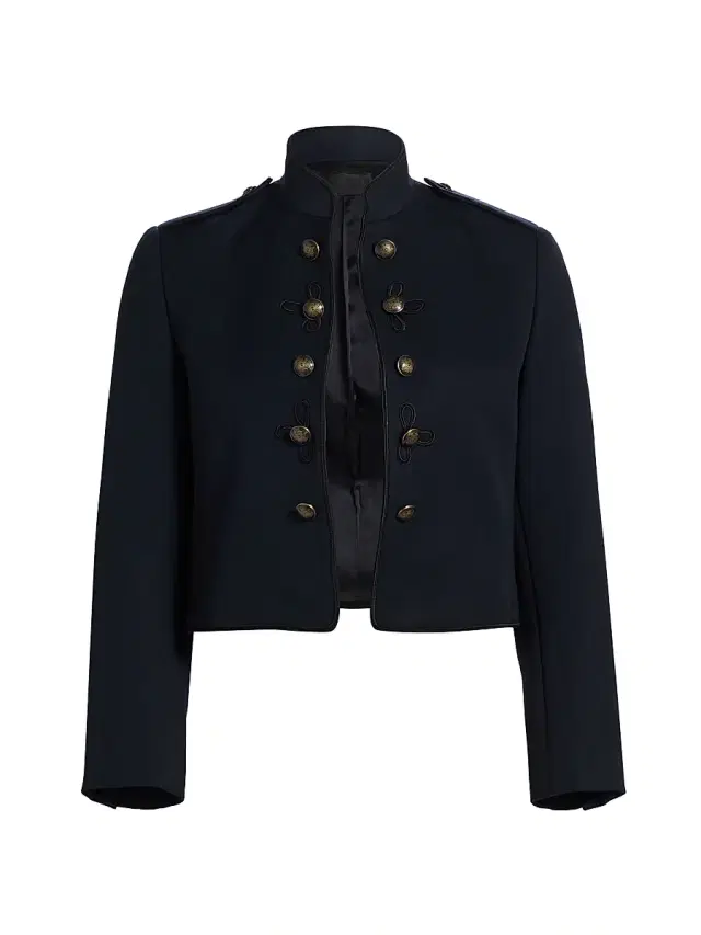 Women's Betsy Virgin Wool Crop Jacket - Midnight