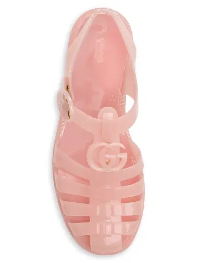 Gucci Women's Cut-Out Jelly Fisherman Sandals - Pink - Size 12 | Thumbnail 4 Gucci Women's Cut-Out Jelly Fisherman Sandals - Pink - Size 12 | Thumbnail 4