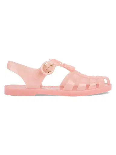 Gucci Women's Cut-Out Jelly Fisherman Sandals - Pink - Size 12 | Thumbnail 1 Gucci Women's Cut-Out Jelly Fisherman Sandals - Pink - Size 12 | Thumbnail 1