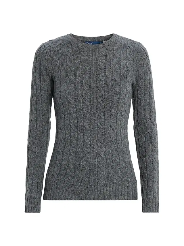 Polo Ralph Lauren Women's Cashmere Cable-Knit Sweater - Battalion
