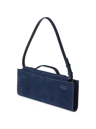 Veronica Beard Women's Dash Suede Clutch - Vb Navy | Thumbnail 4 Veronica Beard Women's Dash Suede Clutch - Vb Navy | Thumbnail 4