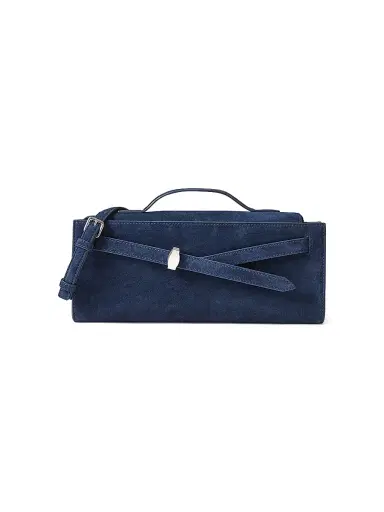 Veronica Beard Women's Dash Suede Clutch - Vb Navy | Thumbnail 1 Veronica Beard Women's Dash Suede Clutch - Vb Navy | Thumbnail 1