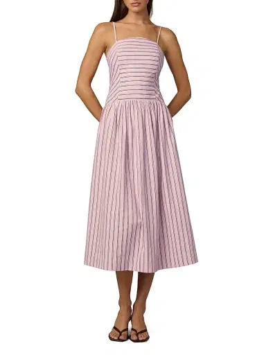 Joe's Jeans Women's The Mara Drop-Waist Midi-Dress | Thumbnail 2