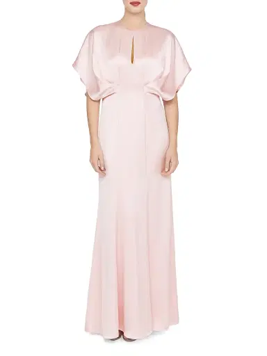 Kay Unger Women's Lennox Satin A-Line Gown | Thumbnail 2 Kay Unger Women's Lennox Satin A-Line Gown | Thumbnail 2
