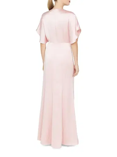 Kay Unger Women's Lennox Satin A-Line Gown | Thumbnail 4 Kay Unger Women's Lennox Satin A-Line Gown | Thumbnail 4