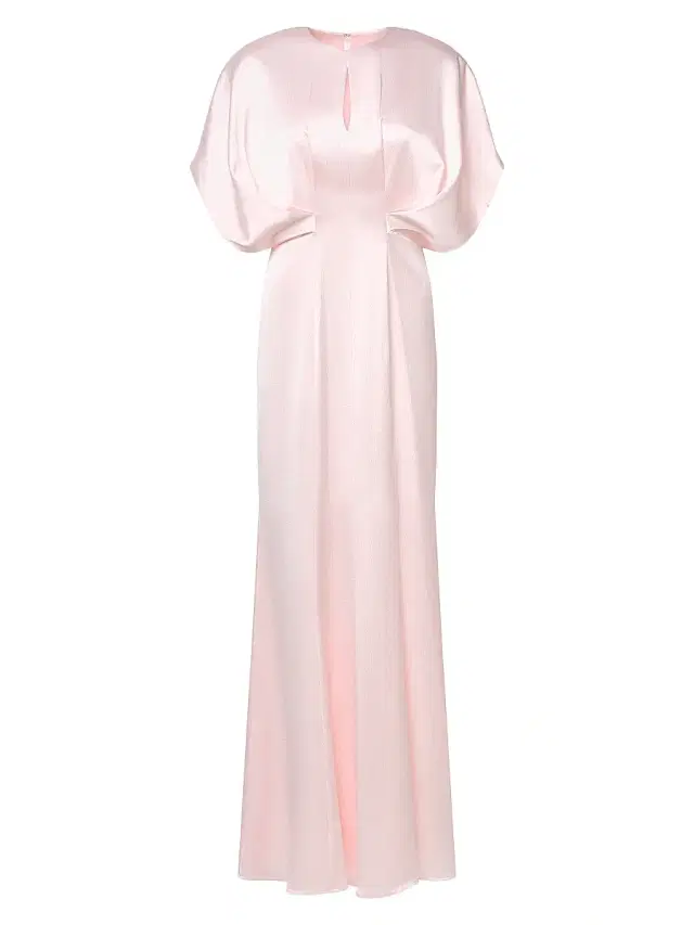 Kay Unger Women's Lennox Satin A-Line Gown - Tea Rose