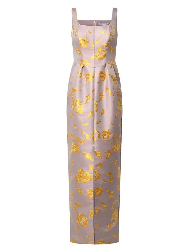 Kay Unger Women's Indiana Floral Column Gown - Lilac Mist