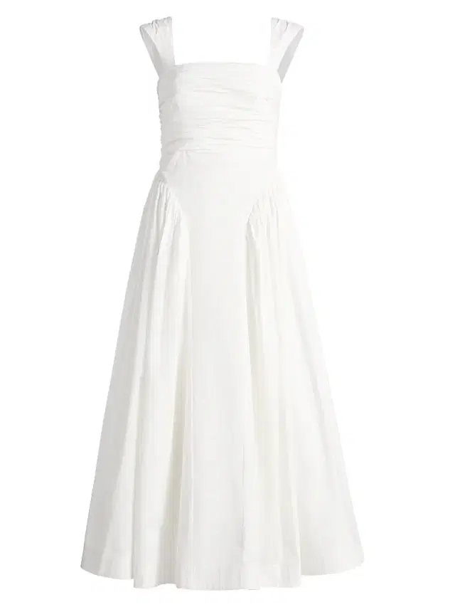 AMUR Women's Galilea Ruched Midi-Dress -