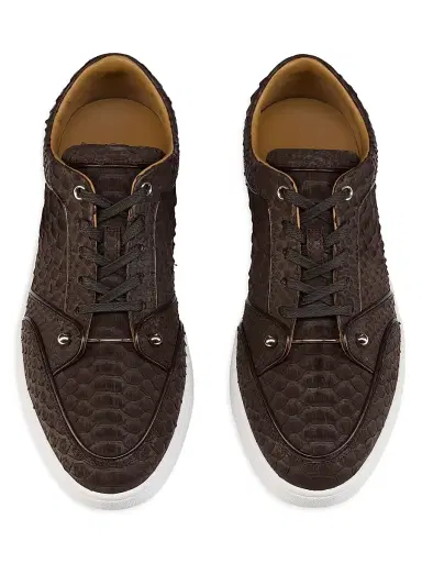 Christian Louboutin Men's Chambeli Sneakers - Cafe - Size 8.5 | Thumbnail 4