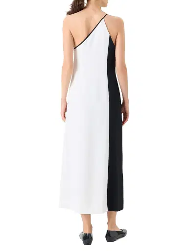 Akris Women's Colorblocked One-Shoulder Midi-Dress | Thumbnail 4 Akris Women's Colorblocked One-Shoulder Midi-Dress | Thumbnail 4