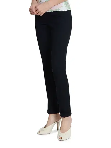 Chloé Women's Woven Straight-Leg Trousers - Black | Thumbnail 4 Chloé Women's Woven Straight-Leg Trousers - Black | Thumbnail 4