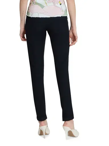 Chloé Women's Woven Straight-Leg Trousers - Black | Thumbnail 5 Chloé Women's Woven Straight-Leg Trousers - Black | Thumbnail 5