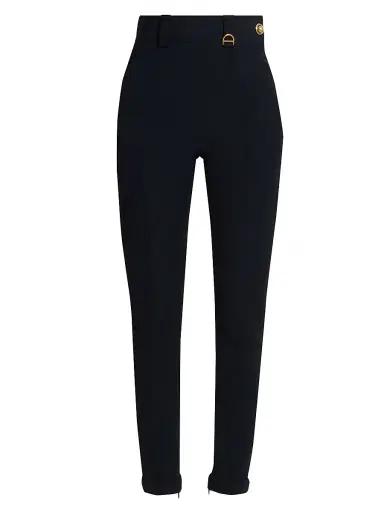Chloé Women's Woven Straight-Leg Trousers - Black | Thumbnail 1 Chloé Women's Woven Straight-Leg Trousers - Black | Thumbnail 1