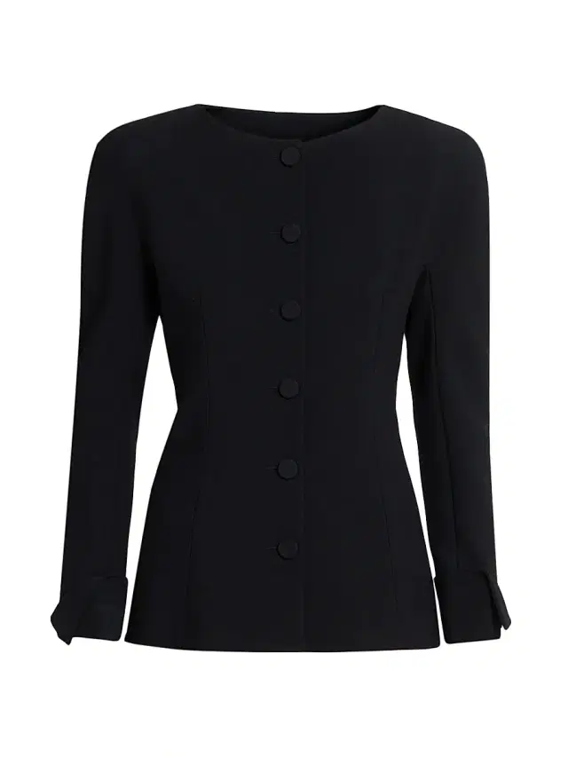Chloé Women's Jewel Neck Wool Jacket - Black