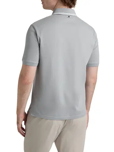 HERNO Men's Knit Cotton Polo Shirt - Pearl Grey - Size XXL | Thumbnail 5 HERNO Men's Knit Cotton Polo Shirt - Pearl Grey - Size XXL | Thumbnail 5