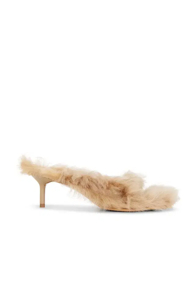 Acne Studios Beverly Shearling Kitten Sandal