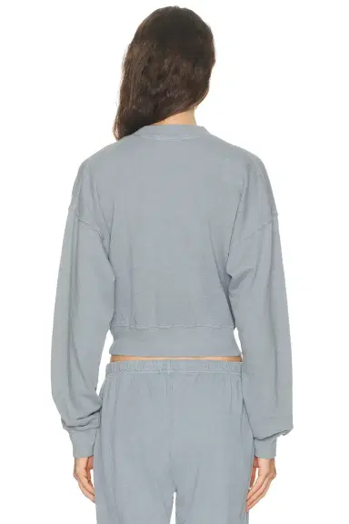ÉTERNE Cropped V Neck Sweatshirt | Thumbnail 3 ÉTERNE Cropped V Neck Sweatshirt | Thumbnail 3