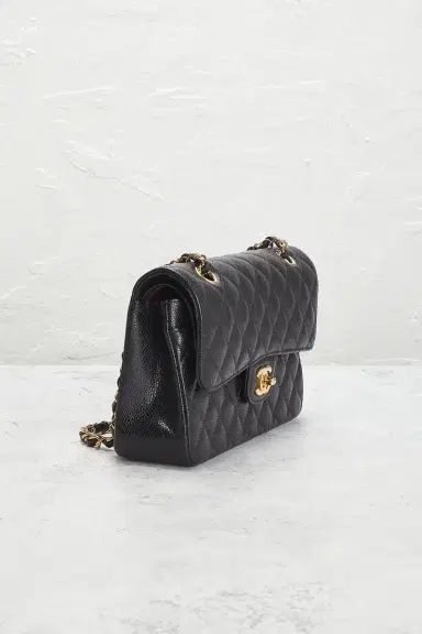 chanel Chanel Caviar Small Classic Double Flap Bag | Thumbnail 4