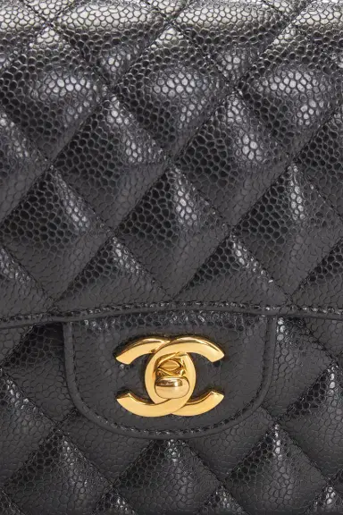 chanel Chanel Caviar Small Classic Double Flap Bag | Thumbnail 5
