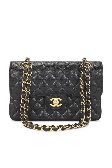 chanel Chanel Caviar Small Classic Double Flap Bag | Thumbnail 1