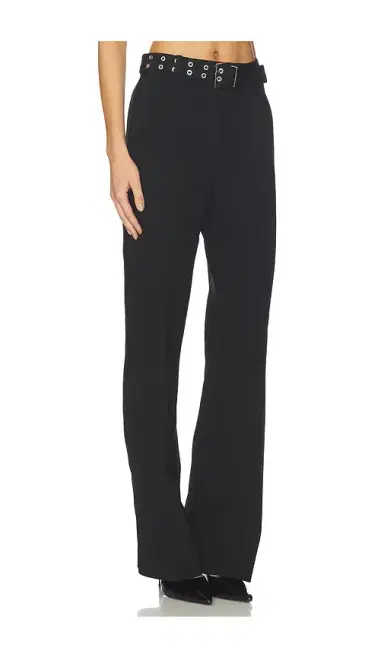 Ganni Bonded Crepe Belted Pant | Thumbnail 2 Ganni Bonded Crepe Belted Pant | Thumbnail 2