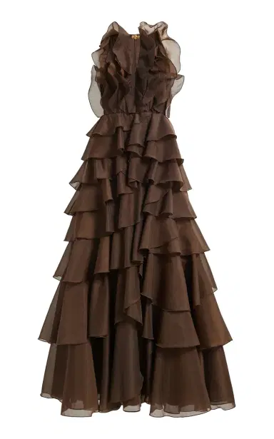 Aje Cleo Ruffled Organza Gown | Thumbnail 2 Aje Cleo Ruffled Organza Gown | Thumbnail 2