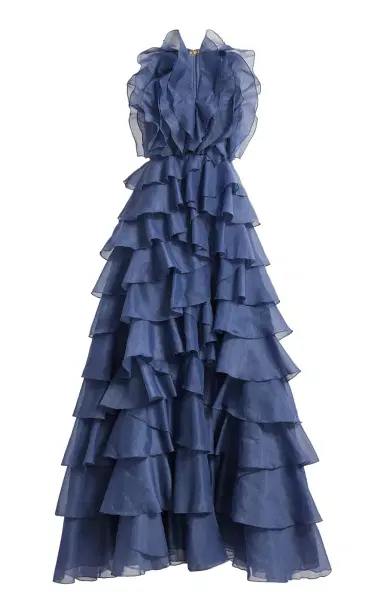 Aje Cleo Ruffled Organza Gown | Thumbnail 3 Aje Cleo Ruffled Organza Gown | Thumbnail 3