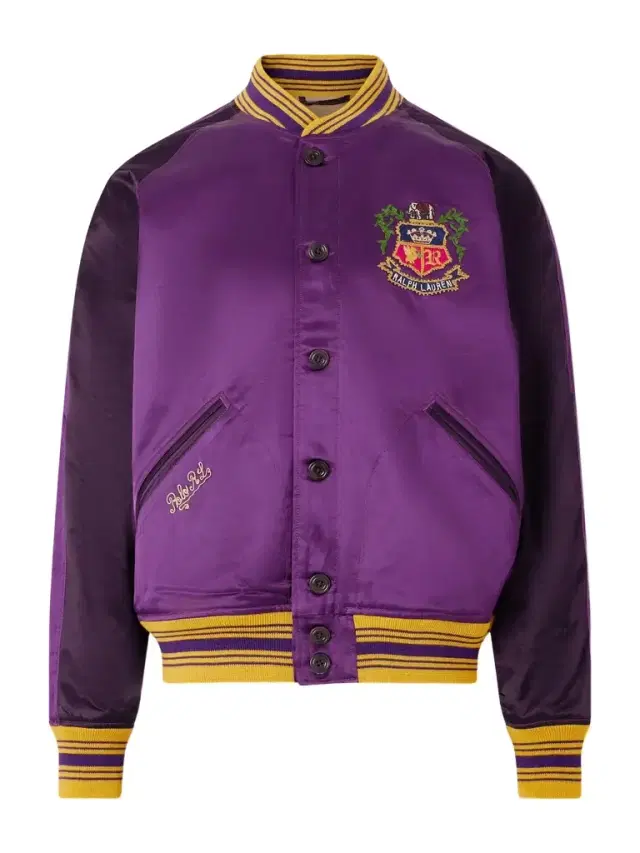 Embroidered Cotton-Blend Satin Bomber Jacket - Men